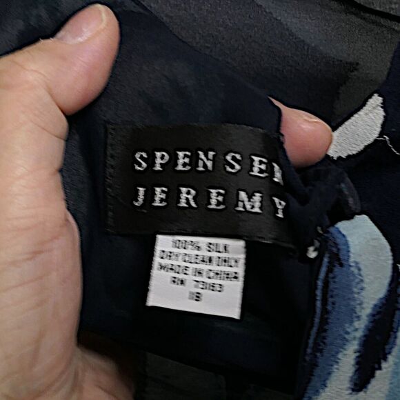 Spenser Jeremy Silk Floral Layered Sleeveless Dress Ruffles Womens Size 18 EUC - Picture 8 of 8